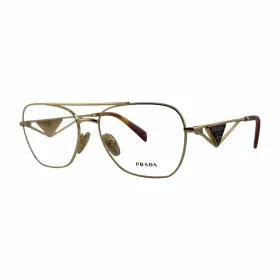 5ak-1o1 Prada C26002 Pr B50v Gold Eyeglasses Frames 57mm 17mm 140mm -