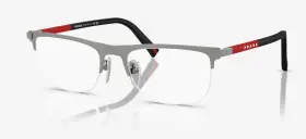 Dhg1o1 Prada Linea Rossa Ps 50rv 55 Matte Brushed Lead Eyeglasses