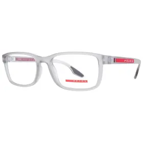 14c101 Prada Linea Rossa Ps09ov Ps090v Eyeglasses Grey Transparent Frame Demo Lens 55mm