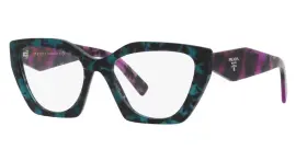 06z1o1 Prada Pr09yv Pr 09yv Teal Tortoise Green Womens 54 Mm Eyeglasses