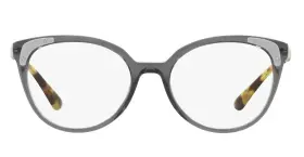 Tsi1o1 Prada Pr12uv Iridescent Classy Transparent Gray Cat Eye Eyeglasses