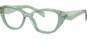 11r1o1 Prada Pr21zv 53 Eyeglasses 53mm Optical Frame Transparent Sage