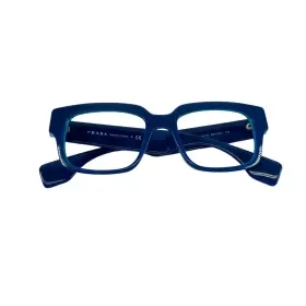 Ro1-101 Prada Vpr12q 49-18 140 Blue Chunky Square Glasses Frames