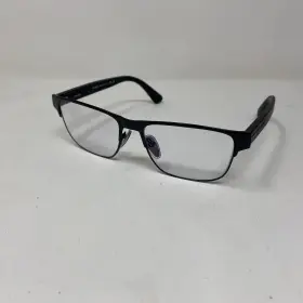 56-17-145 Prada Rq80 Vpr 57z 1bo Black Italy Eyeglasses Frame