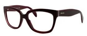 Uan-0a6 Prada Spr07p 56mm Dark Red Eyeglasses Sunglasses Frames Only Italy