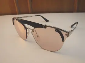 Spr53u Prada Fashion Glasses Subtly Tinted Non-prescription Lenses