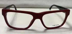 Tks-101 Prada Vpr 16r Red/white/black Eyeglass Frames Only 51 16 140 Italy
