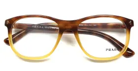 Tku-1o1 Prada Vpr 17r Eyeglasses Glasses Brown Havana Opal Yellow Gradient 54mm