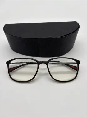 55-18-140 Prada U61-101 Sport Eyeglasses Matte Tortoise Frame Vps 03h Authentic