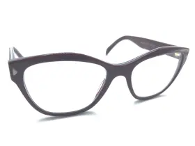 Uf9-1o1 Prada Vpr 27s Dark Red Blue Eyeglasses Frames 51-17 140 Italy Designer