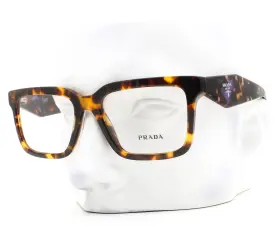 Vau-1o1 Prada Vpr 10y Eyeglasses Glasses Honey Brown Tortoise 52mm With Case
