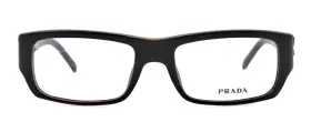 7n6-1o1 Prada Vpr03i New 52mm Striped Brown Eyeglasses Frames Italy Unisex