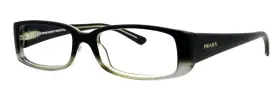 Zxa-1o1 Prada Vpr07m 51mm Top Black Clear Eyeglasses Frames Only Italy Unisex