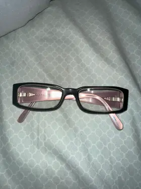 Vpr10f Prada Black And Purple Rectangle Glasses