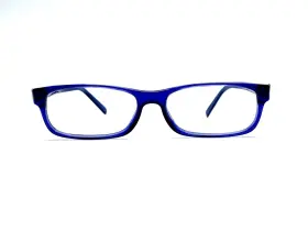 0ax-1o1 Prada Vpr12e Blue Clear Rectangular Glasses Lightweight Italy 54 16 140