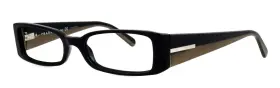 765-1o1 Prada Vpr16g 51mm Black Brown Eyeglasses Frames Only Italy Unisex