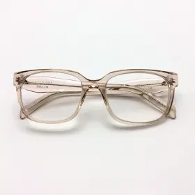 52-18-140 Prada Vpr17z Eyeglasses Frame 15j-1o1 Transparent Pink Square Full Rim