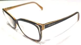 Vpr23o Prada No Lenses Tortoise Rectangle Eyeglasses Frame 54-17 140 Italy