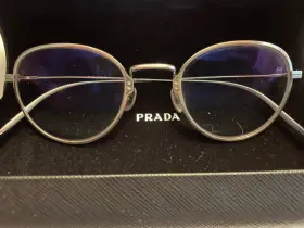 Prada Vpr50 Vpr50yv Titanium Eyeglasses Men S Frame Used