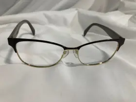 Dho-1o1 Prada Vpr65r 53mm Brown/gold Eyeglass Frames Only Italy Dho-1o1 Prada Vpr65r 53mm Brown/gold Eyeglass Frames Only Italy