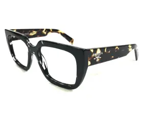 52-18-140 Prada Vpra03 Eyeglasses Frames 15o-1o1 Dark Tortoise Square Full Rim