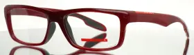 Prada Vps04d Acm-1o1 Red Mens Rectangle Full Rim Eyeglasses 56-16-140 B 33
