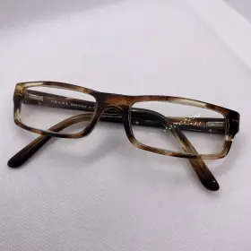 Prada Zxl-1o1 Authentic Eyeglass Frame Vpr 04m 52 17 135 Mm Clear Black Brown