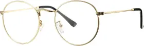Pa0913 Pro Acme Classic Round Metal Clear Lens Glasses Frame Unisex Circle Eyeglasses