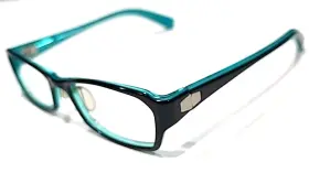 51-17-135 Prodesign Denmark 7620 Polished Black Blue Rectangle Eyeglasses Japan
