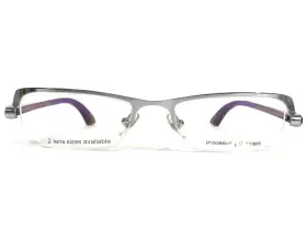 50-18-140 Prodesign Denmark C.6522 Eyeglasses Frames 4111 Purple Silver Half Rim
