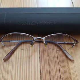 Pa4009 Prodesign Vtg Picasso Eyeglass Frames Women Silver Oval Wire Rim With Case Denmark