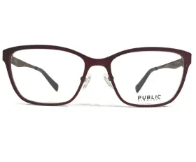 Cambridge-c02 Public Eyeworks Eyeglasses Frames Red Square Cat Eye 52-16-138 Cambridge-c02 Public Eyeworks Eyeglasses Frames Red Square Cat Eye 52-16-138