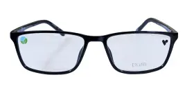 Pure P-2013 Eyewear 001 56-17 145 Glossy Black Eyeglasses New Demo Lenses