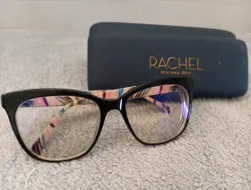 54-17-140 Rachel Roy 841356092499 Used Womens Eyeglasses Frames Bold Raven Plastic