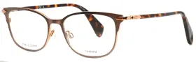 51-16-140 Rag & Bone Rnb3018 And 09q Brown Womens Semi Cat Eye Eyeglasses B 36