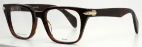 49-19-145 Rag & Bone Rnb7023 And 086 Tortoise Womens Square Full Rim Eyeglasses B 42