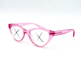 52-17-140 Ralph By Lauren 7159u Ra7159u Cat-eye Eyeglasses Frame 6122 Transparent Pink #j61