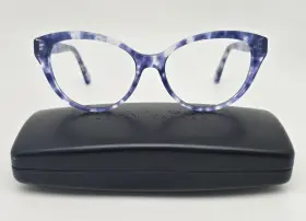 Ra7116 Ralph By Lauren 5848 Spotted Violet Havana Cat Eye Eyeglasses Frame With Case