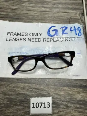 51-17-140 Ralph Lauren 6106q Rl 5003 Eyeglasses Glasses Brown Tortoise Gold Logo