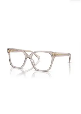 7158u Ralph Lauren Ra 5003 Shiny Transparent Beige Eyeglasses 55-18