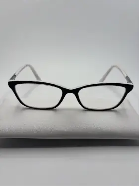 Ra7044-1139 Ralph Lauren Eyeglasses Frame Black White Full Rim 52-16-135 #347