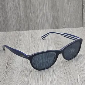 Ralph Lauren Ra7078 Sunglasses Blue Striped Pattern 52-17-140 Unisex