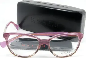 53-16-140 Ralph Lauren Ra7082 1628 Purple Lilac Horn / Gold Eyeglasses Frame New