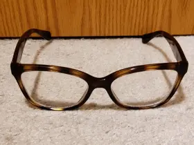Ra7088 Ralph Lauren Tortoise Lucite And Gold Wayfarer Glasses 1378 53 16 140