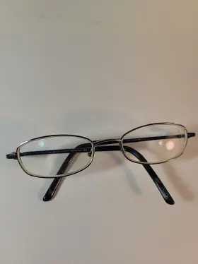 Rl1503 Ralph Lauren Vintage Womens Stainless Blue Glasses Frames Made In Italy