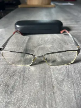 54-18-140 Ralph Lauren Rl5089 Silver Metal Rectangular Half Rim Eyeglasses 9282