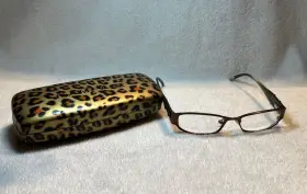Rampage R167 49-16-135 Eyeglasses Frames Womens Bronze Brown Green With Case