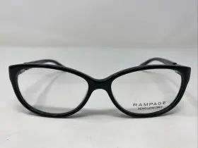 53-14-135 Rampage R183 Blk Black Plastic Full Rim Eyeglasses Frame Ts53