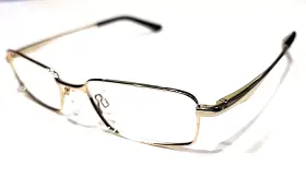 Mu41y99-g Randolph Engineering Muga Large Gold Metal Rectangle Eyeglasses 54-19 145 New