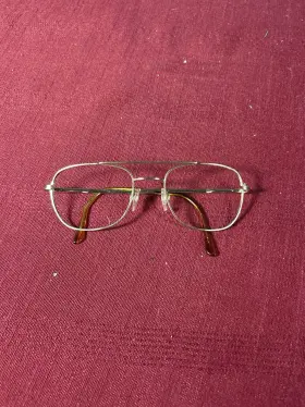 Re-350 Randolph Engineering Eyeglasses Frame Only 350 Mens Gold Rectangular 140mm